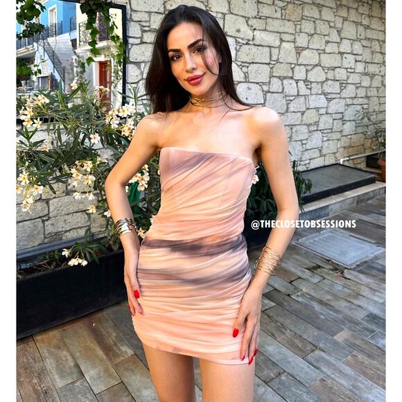 ZARA BLOGGER FAVE!!! Fitted Mini Dress NWT - Picture 2 of 16